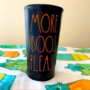 BNWT Rae Dunn MORE BOOS PLEASE Travel Mug w/Lid